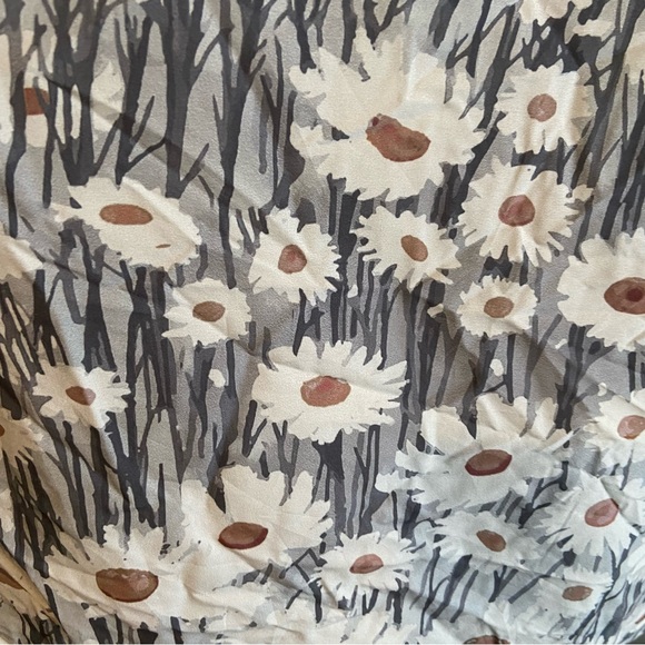 Floral Daisy Field Cami Tank Top Ethereal Lightweight Coastal Spring Garden Boho - Picture 8 of 8